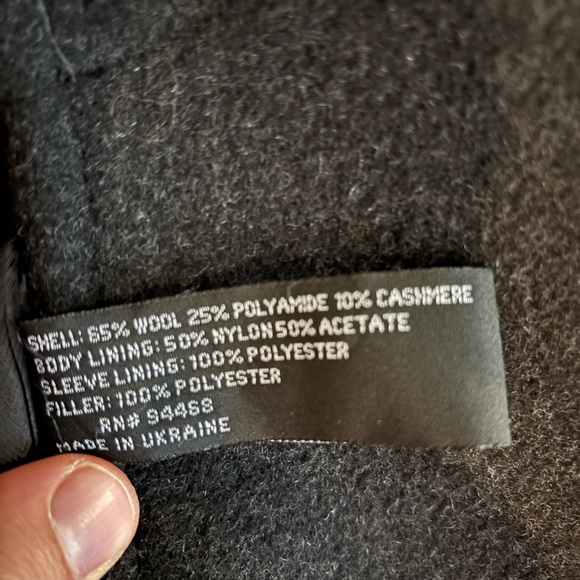 Men’s Alfani Wool/ Cashmere Overcoat - Picture 4 of 5